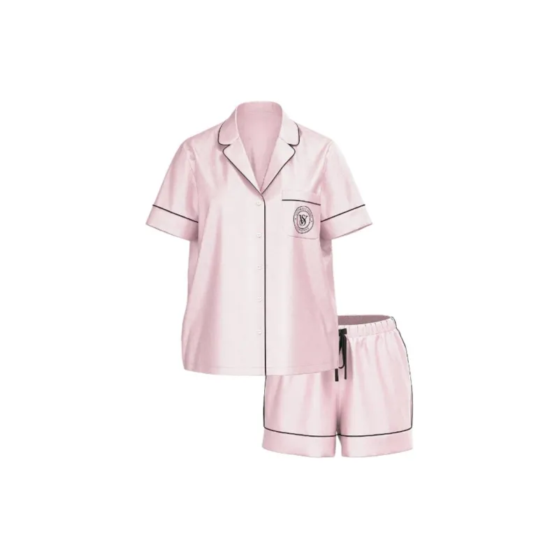 Victoria's Secret Satin Short Pajama Set / PBS Pajama Set Women's Pink-0