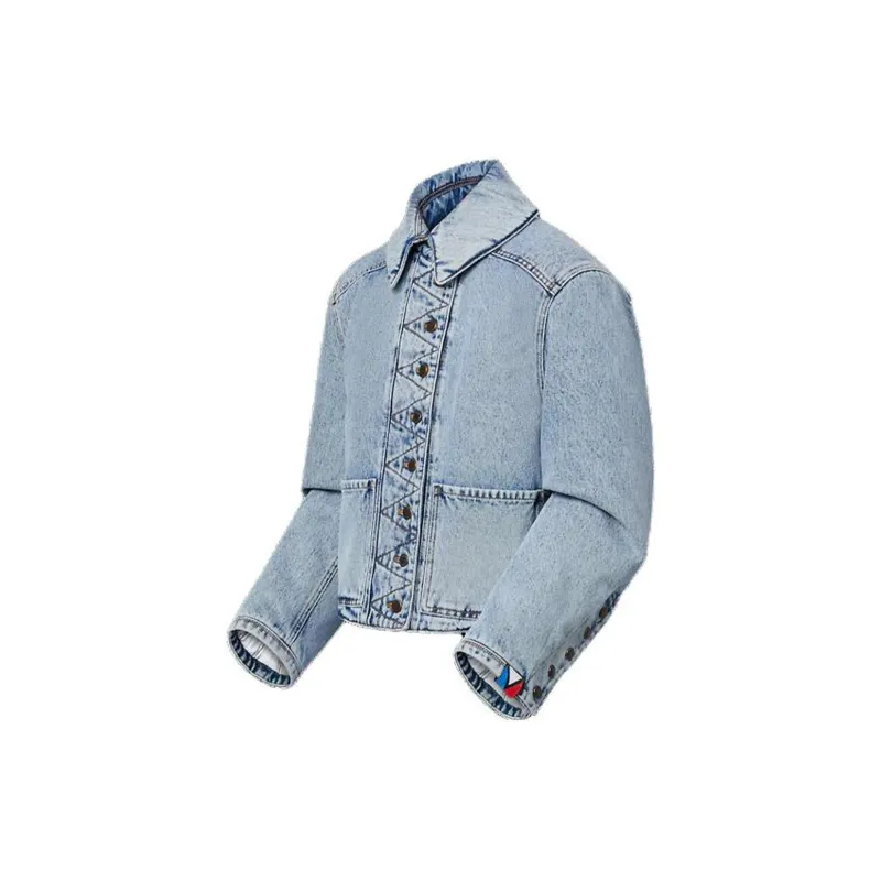 LOUIS VUITTON Bleached Denim Boxy Jacket-1