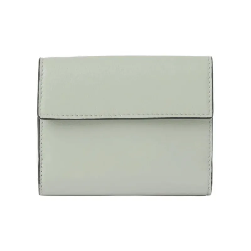 Chloe Goatskin Wallet Small Size Women's Seagrass Color-2