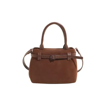 LUVISTRUE PU Basket Bag, Shoulder Bag, Crossbody Bag, Handbag Medium Size Women's Brown/Black/Coffee