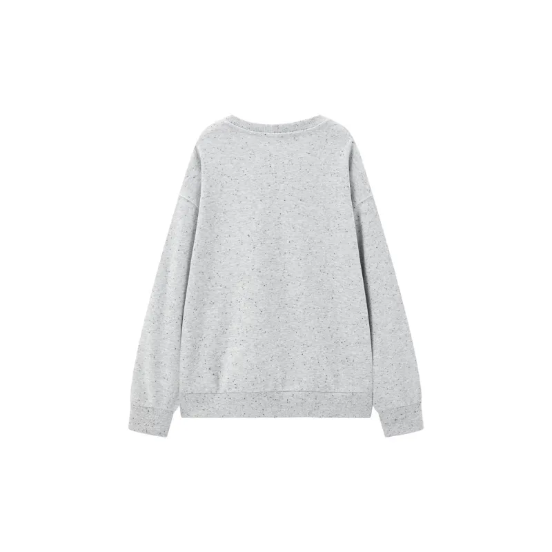 LEDIN Sweatshirt Women's Plain Gray-1