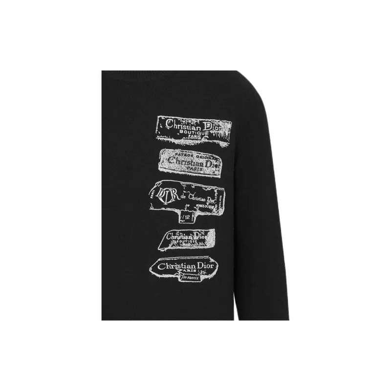 DIOR Logo Printed Crewneck Sweatshirt-5