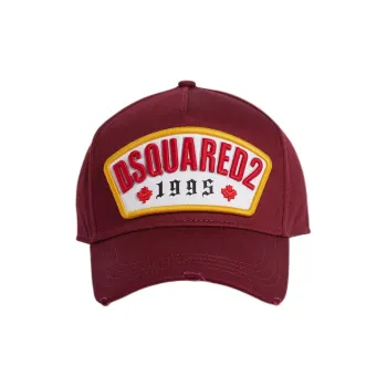 DSQUARED 2 Logo Patch Distressed Baseball Cap