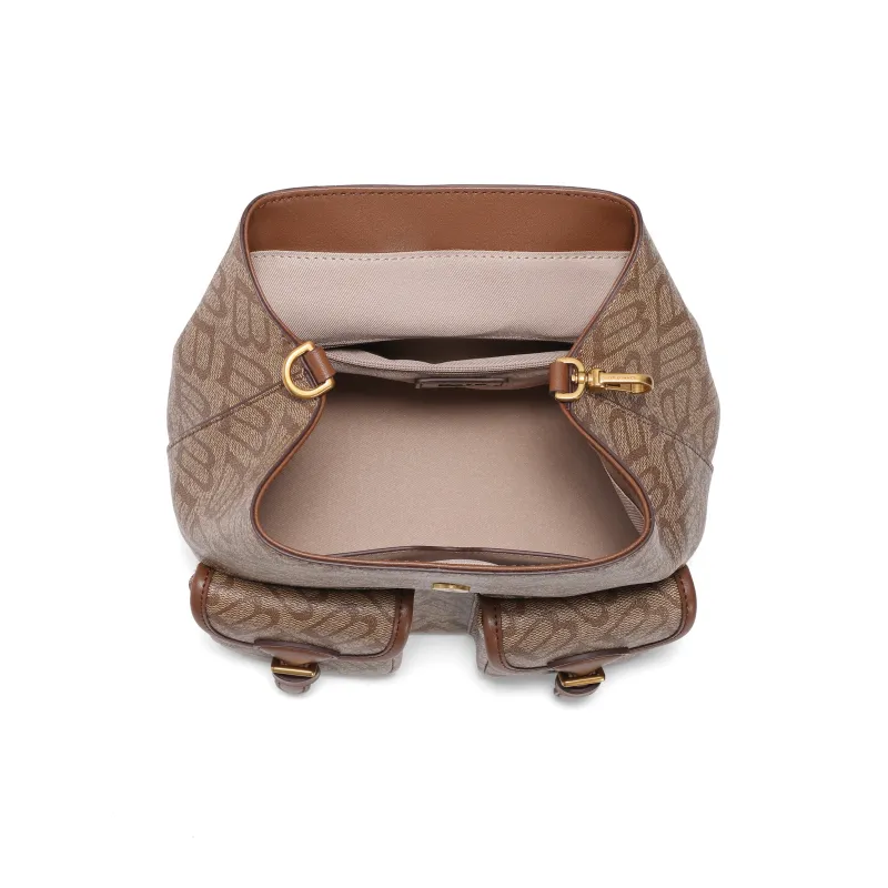 BELLE Artificial Leather Backpack Women's Multicolor-2