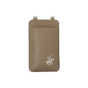 BEVERLY HILLS POLO CLUB PU Cell Phone Pouch Men's Adobe Tone