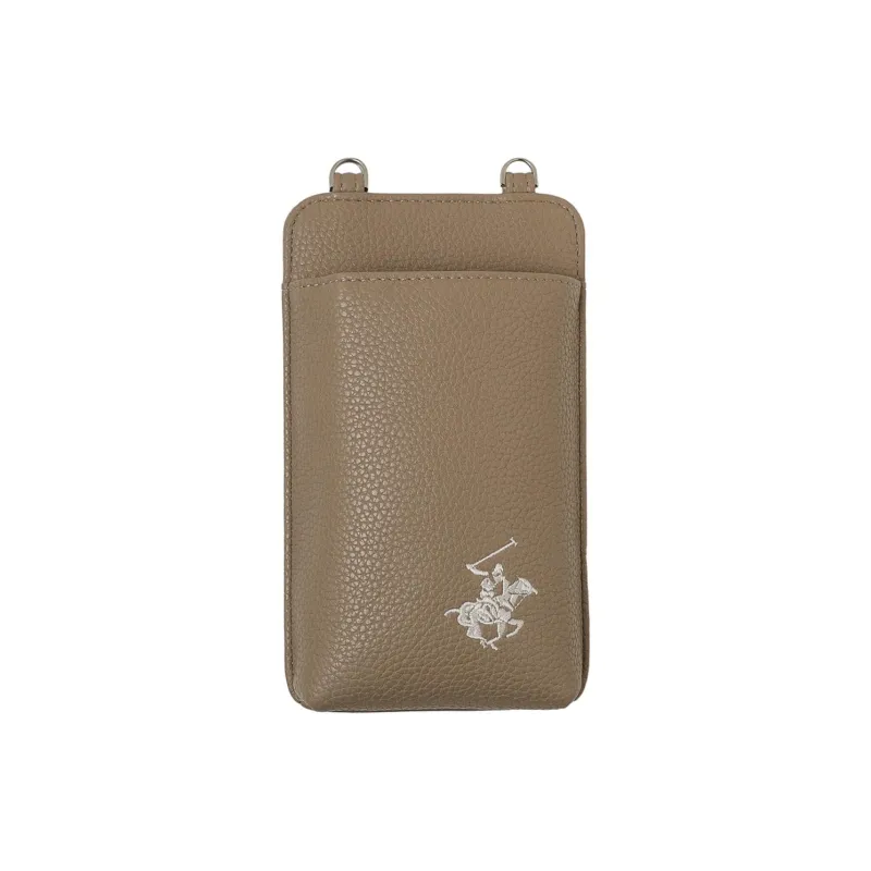 BEVERLY HILLS POLO CLUB PU Cell Phone Pouch Men's Clay Color-0