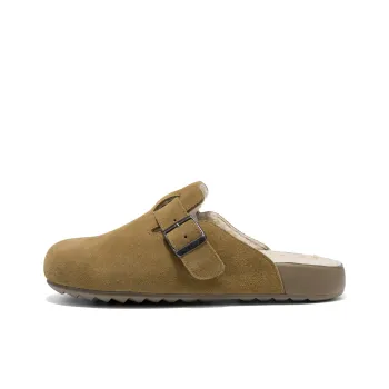 AOKANG Wrap toe Slippers Women's Yellow Brown