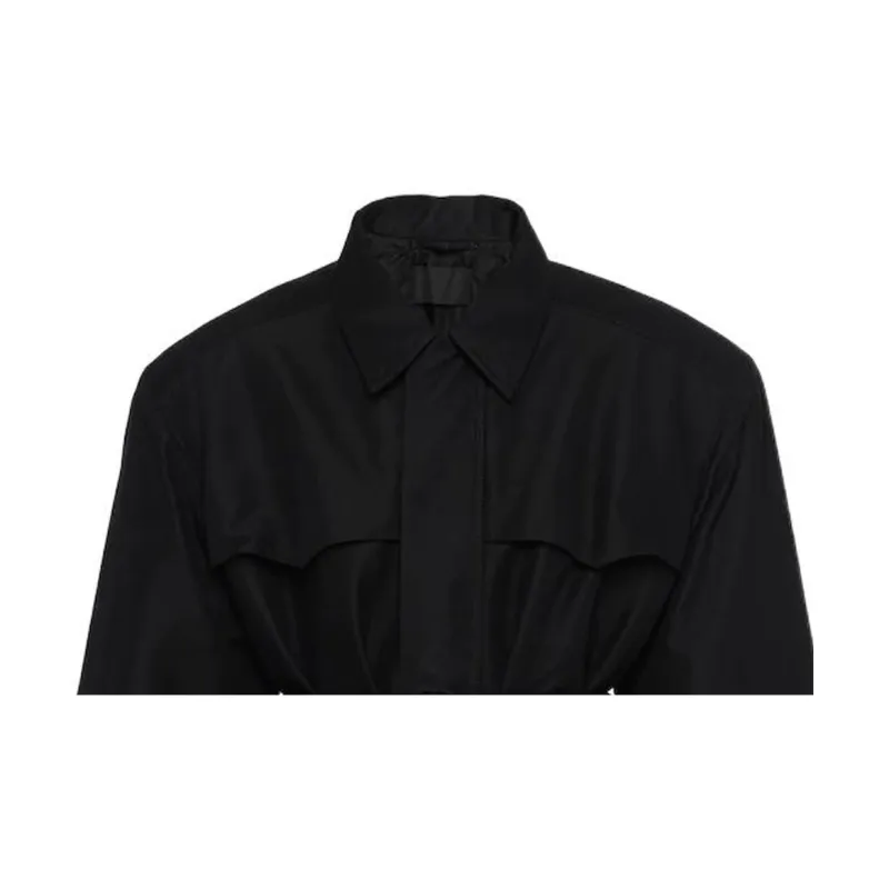 PRADA Long Sleeved Belted Waist Jacket-3