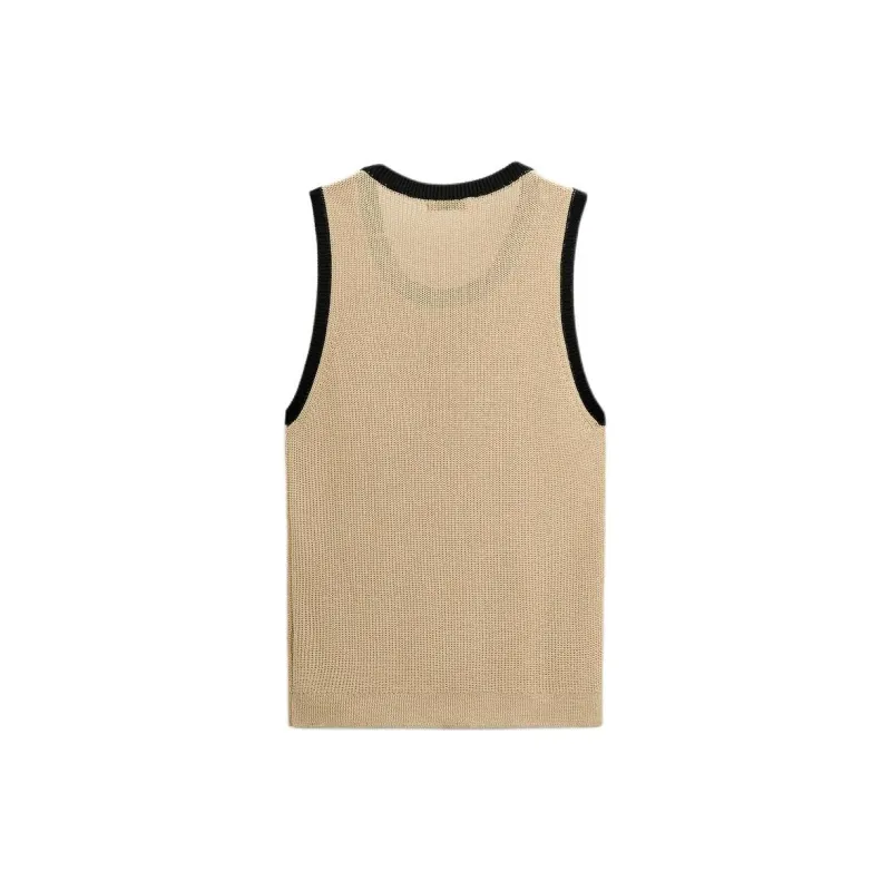ZARA Tank Tops Men Beige-1