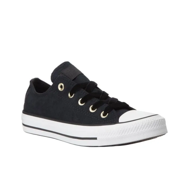 Converse CHUCK TAYLOR Anti Slip Wear Resistant Low Top Skateboard Shoes Unisex Black-1