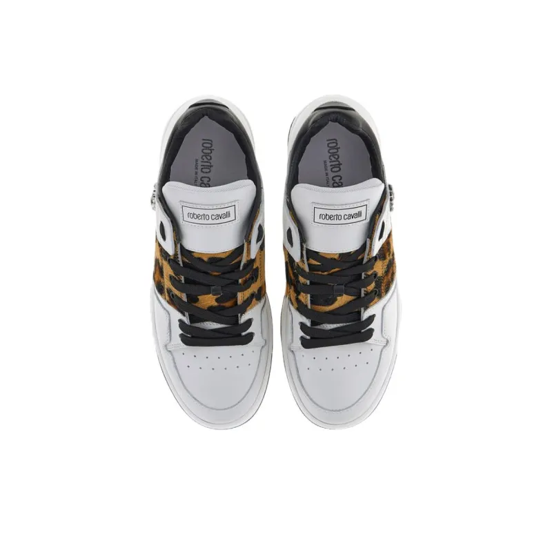 Roberto Cavalli Skateboard Shoes Men's White-4