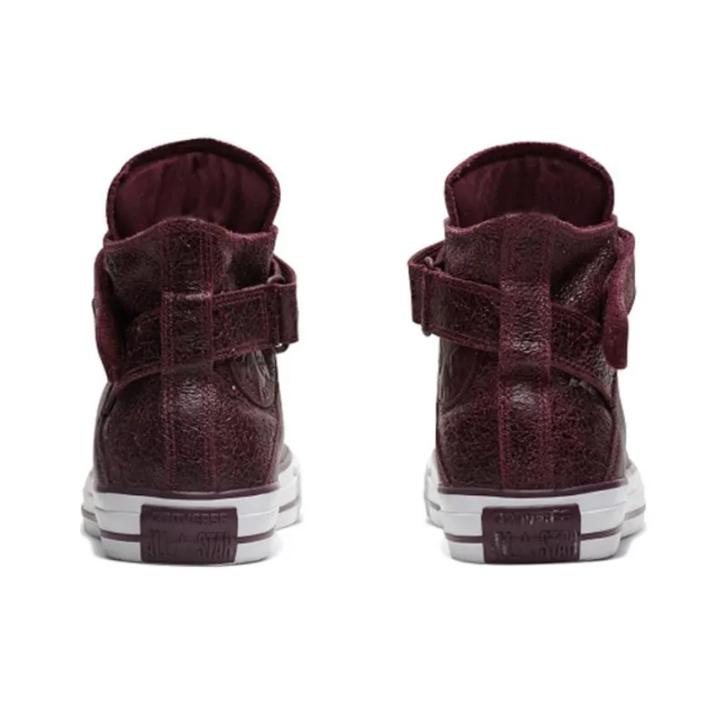 Converse CHUCK TAYLOR Anti-Slip Wear-Resistant High-Top Skateboard Shoes Women's Red-3