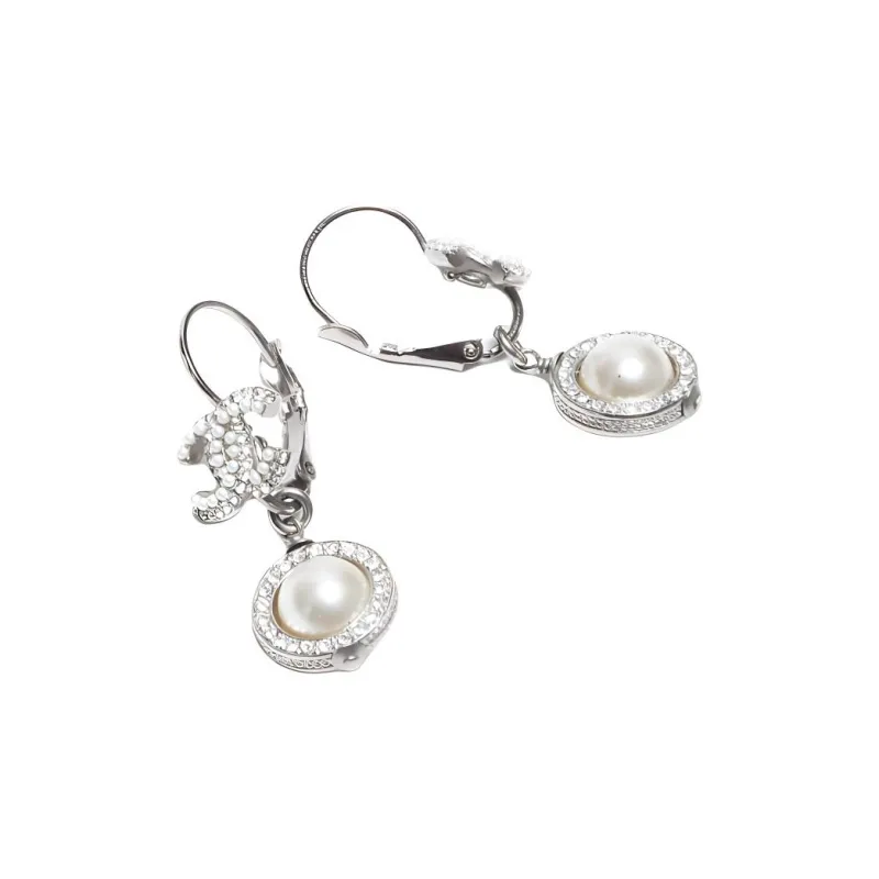 CHANEL 2018 Cc Drop Earrings-2