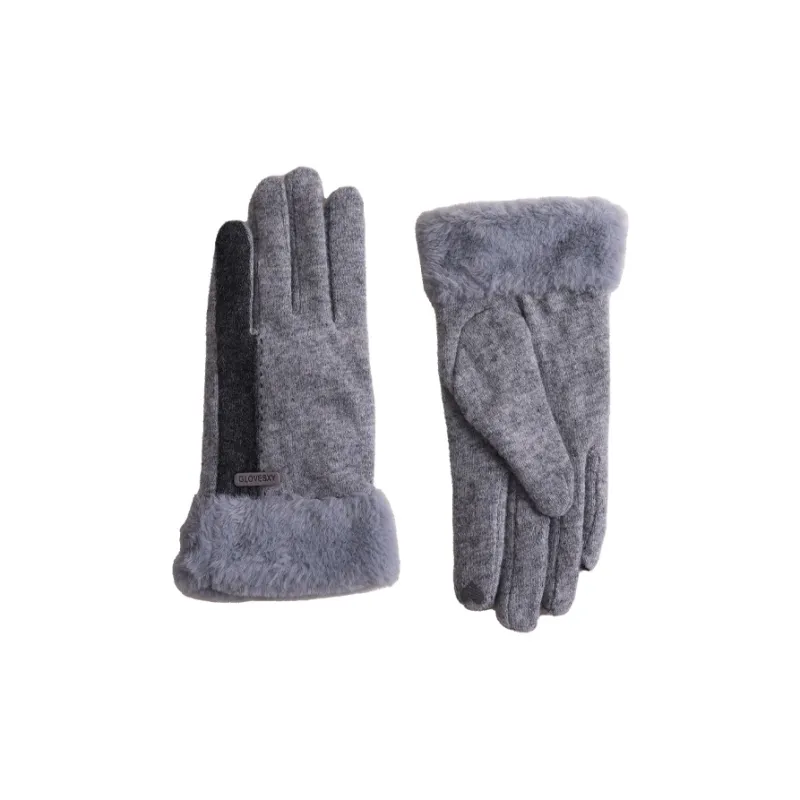 Lagur Wool Blend Knit Gloves Women's-3