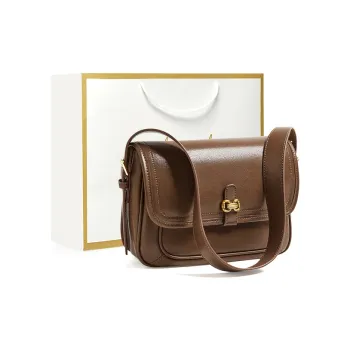Narandu Cow Leather Patchwork Synthetic Leather Messenger Bag Crossbody Bags Regular Women's Coffee