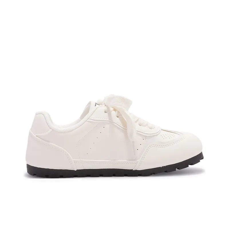 MKTKM Anti Slip Wear Resistant Low Top Casual Shoes Women's Beige-1