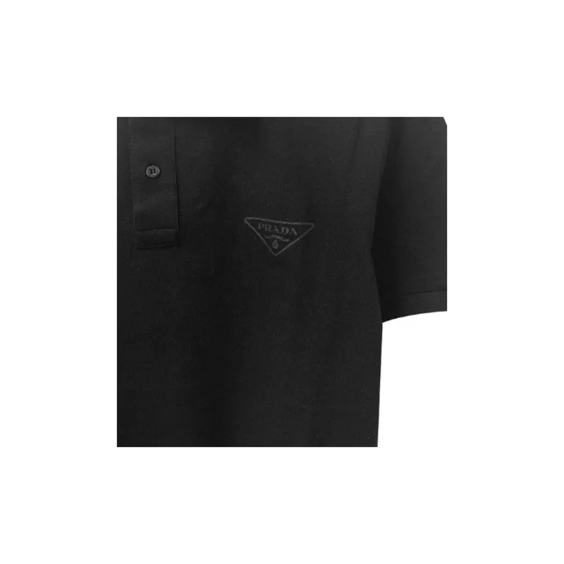 PRADA Polo Shirts Men Black-3