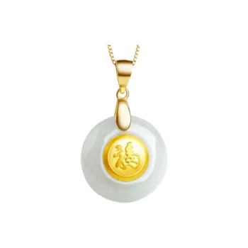 Oriental Jade Necklaces Pale Greenish White Jade Women's