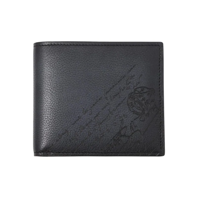 BERLUTI Leather Wallet Men's Blue-0