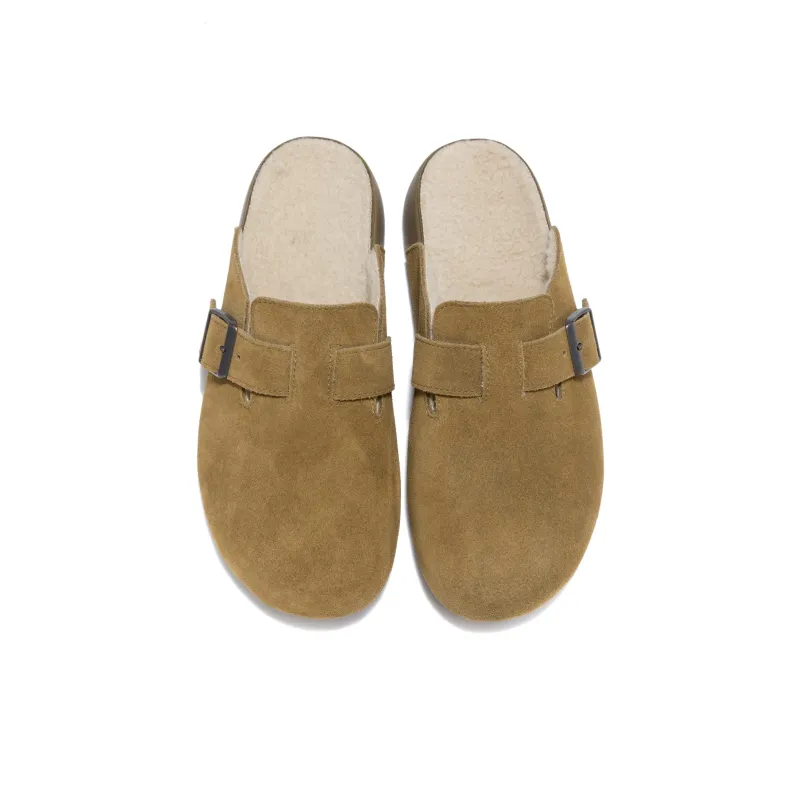 AOKANG Wrap toe Slippers Women's Yellow Brown-4