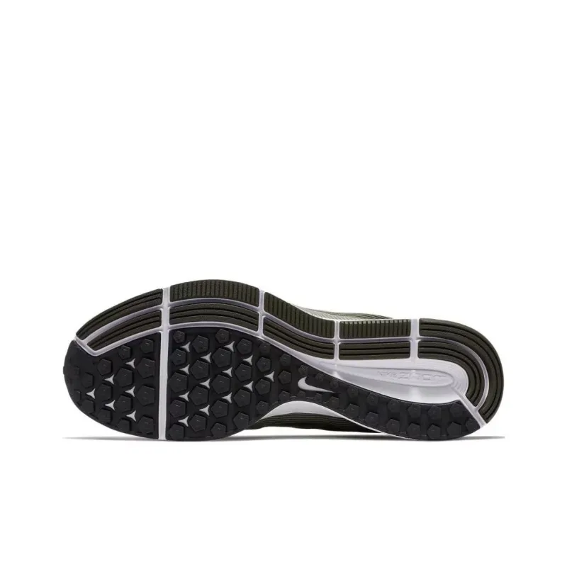 Nike Air Zoom Pegasus 34 Anti Slip Wear Resistant Low Top Casual Running Shoes Men's Green Black-5