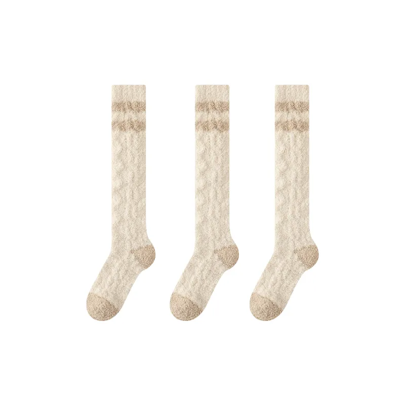 XXLLG Knee High Socks Women's 3 Pack-13