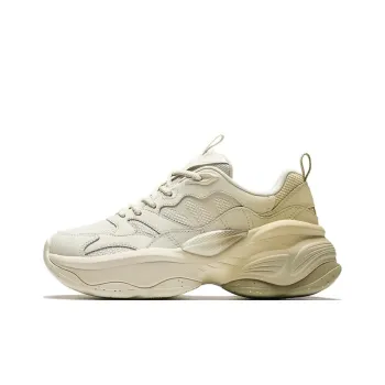 Anta Wear-Resistant Slip-Resistant Low-Top Chunky Sneakers Women's Gray Green