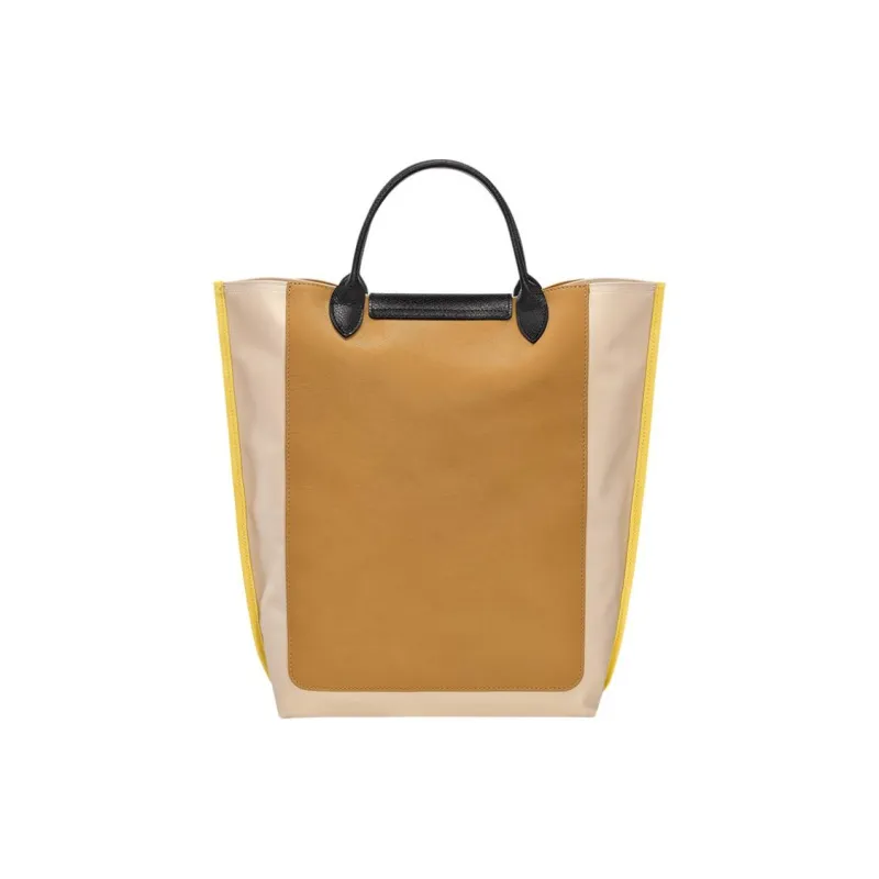 LONGCHAMP Polyamide Tote Bag Shopping Bag Handbag Medium Size Women's Beige-2