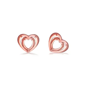 Lao Feng Xiang 18K Gold Stud Earrings Women's
