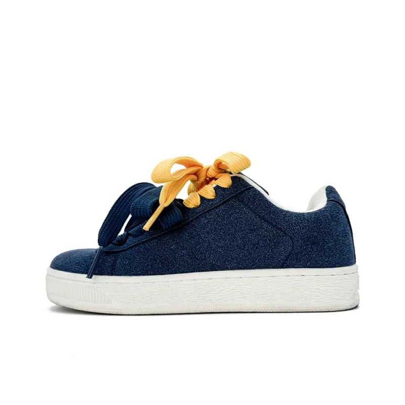 Medd Puffy Shoes Slip Resistant Height Increasing Low Top Skateboard Shoes Unisex Box-18