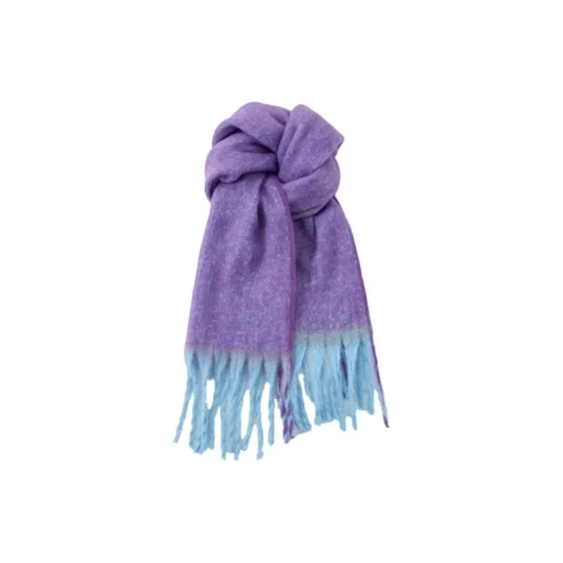 PISHUSHU Polyester Knit Scarves Unisex-7