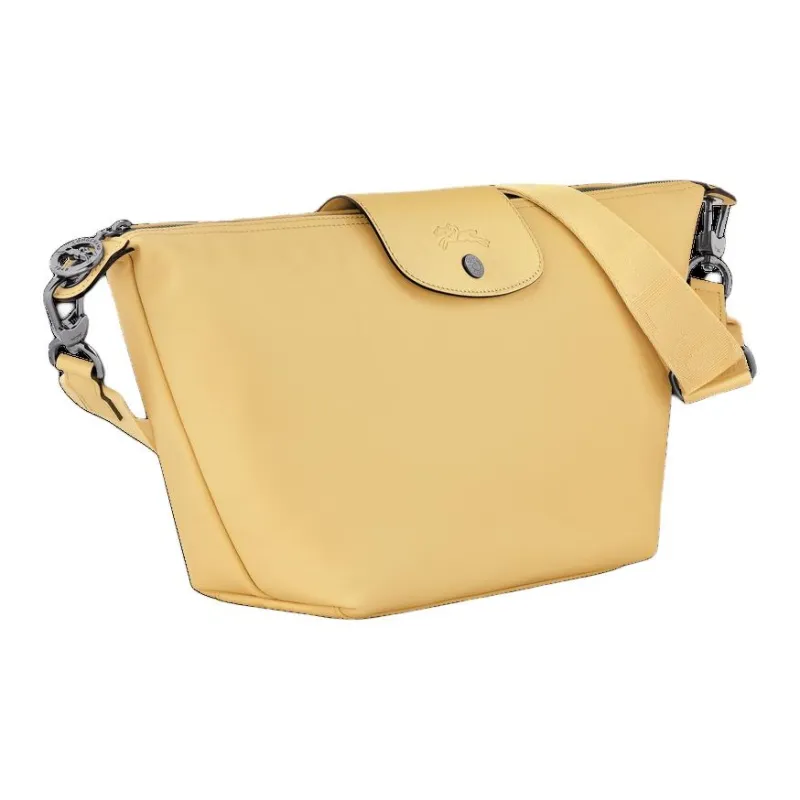 LONGCHAMP Le Pliage Xtra Cow Leather Dumpling Bag, Crossbody Bag, Shoulder Bag Trumpets Women's Wheat White-1
