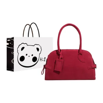 NX DOUGHNUT Flannelette Handbag Regular Women's Red