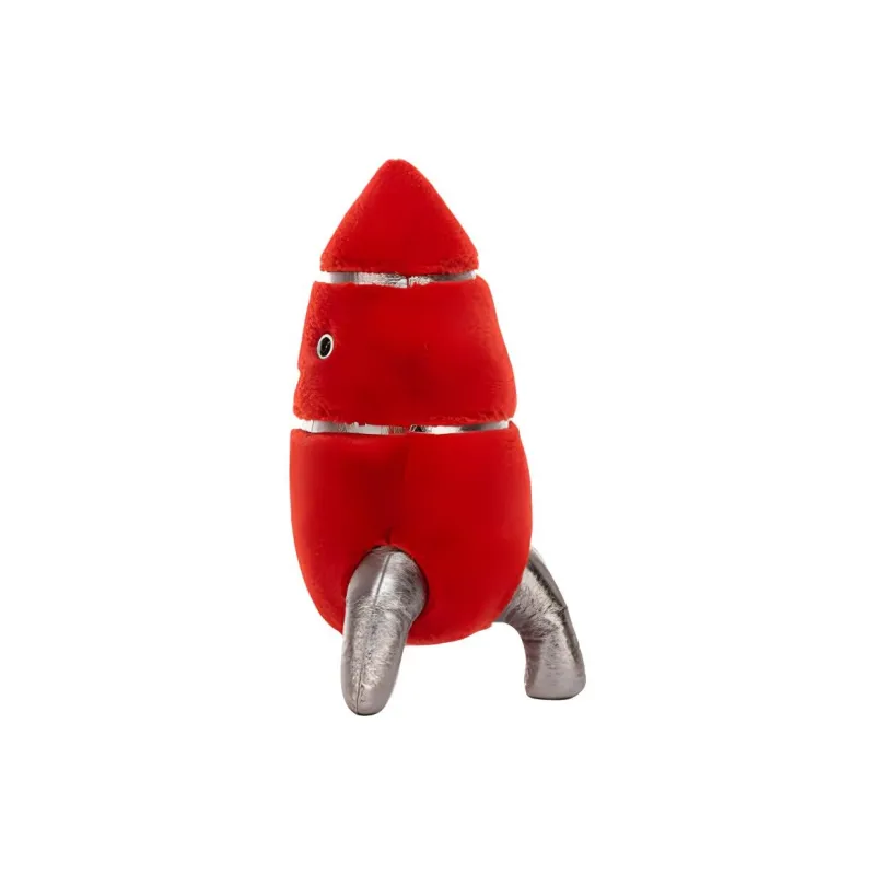 JELLYCAT Fun Universe Collection Jellycat Characters Space Rocket Red Dolls Plush Doll 25cm High-2