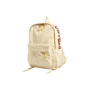 Yalu Nylon Backpack Women's Beige Yellow/White Black Red/Blue Pink