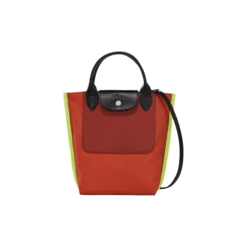 LONGCHAMP Canvas Tote Bag Shopping Bag Handbag Extra Small Women's Red Pepper