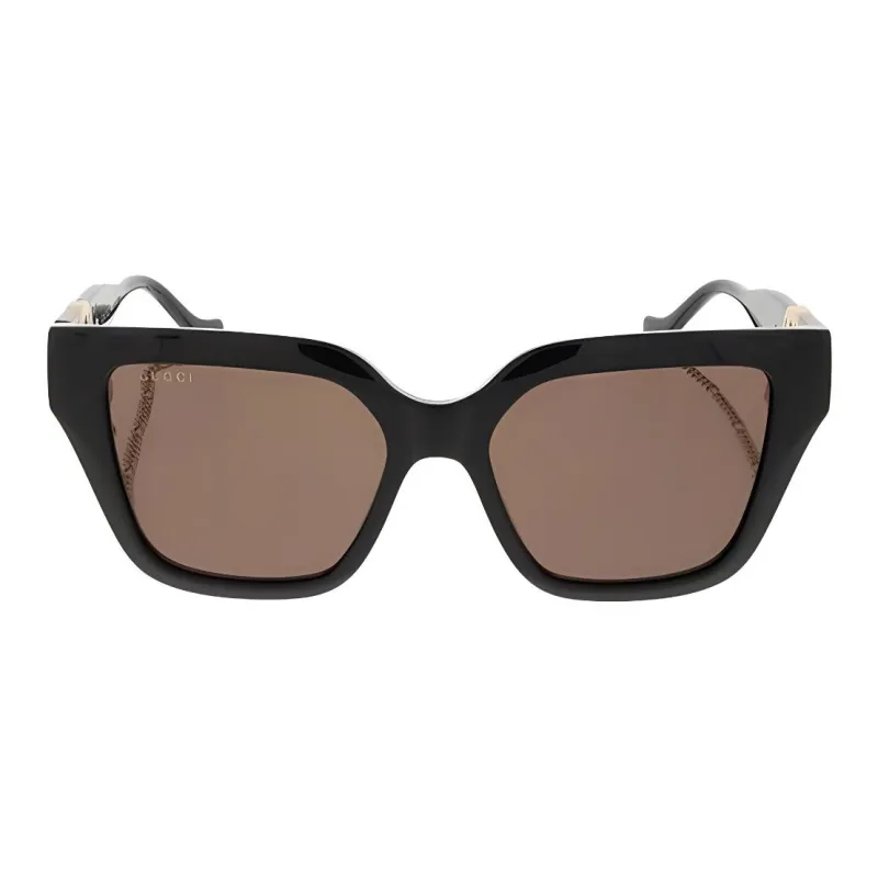 GUCCI Square Frame Chain Linked Sunglasses-2