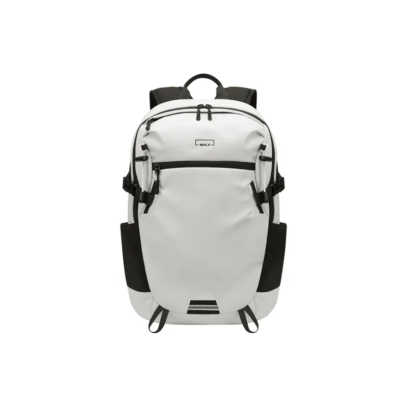 GOLF Fabric Outdoor Bag Backpack Regular Unisex Ivory White/Tea Brown-1