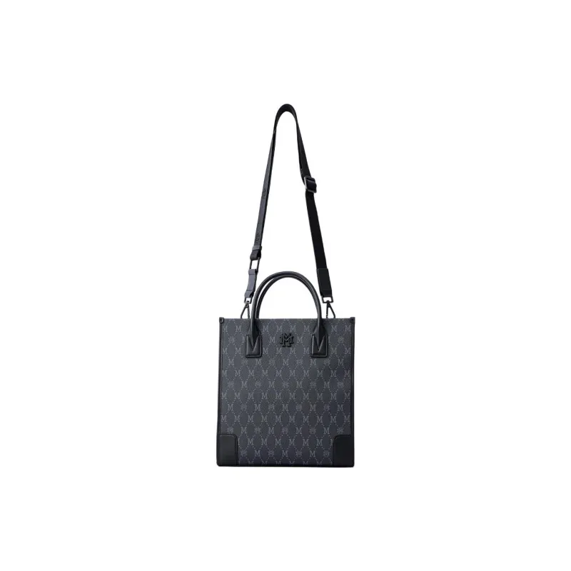 FION Mountain And Sea Journey Series Artificial Leather Shoulder Bag, Crossbody Bag, Handbag Men's Classic Black-10