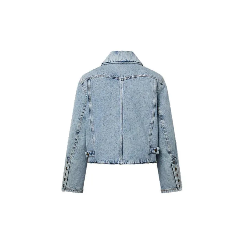 LOUIS VUITTON Bleached Denim Boxy Jacket-2