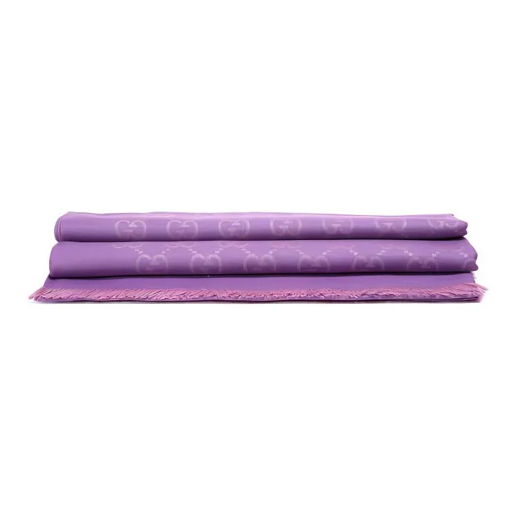 GUCCI Knit Scarves Women's Light Purple-2