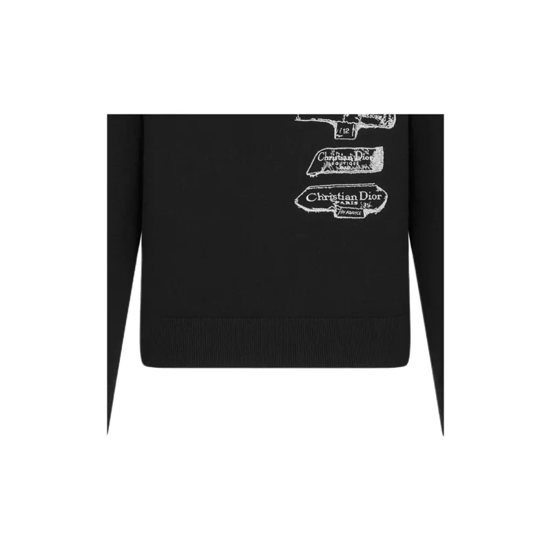 DIOR Logo Printed Crewneck Sweatshirt-4