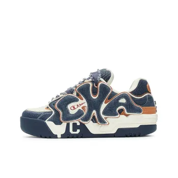 Champion Buckle Fun Coco Skate Low Top Skateboard Shoes Men's Marine Blue/Eternal Blue