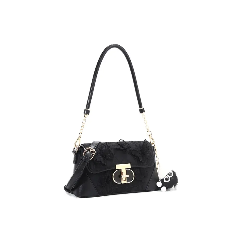 Carit&Koty Polyurethane Synthetic Leather Handbag Shoulder Bag Crossbody Bag Medium Size Women's Pink White Black-19