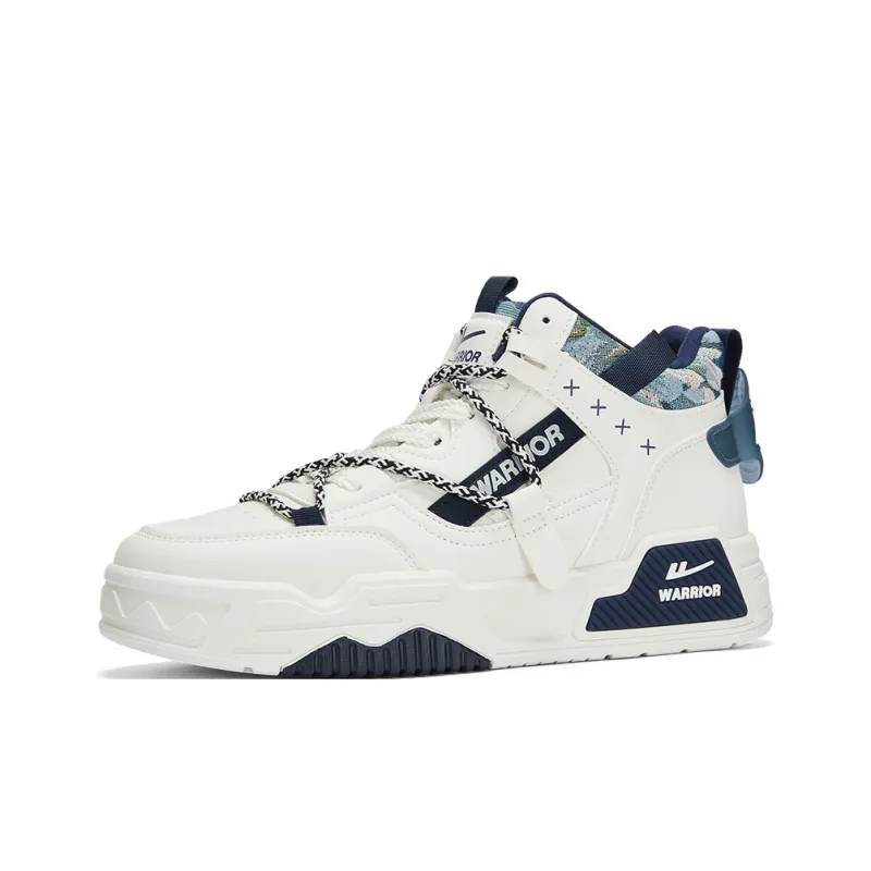 Warrior Casual Comfortable Trendy Versatile Anti-Slip And Wear-Resistant High-Top Skateboard Shoes Men's-1