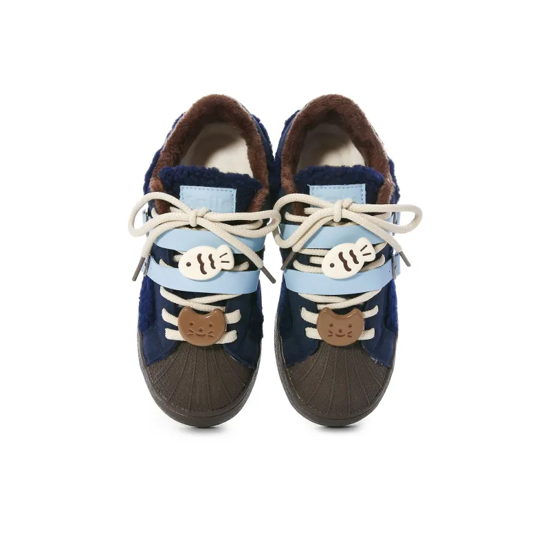 Lovely You Warm Wear-Resistant Lightweight Low-Top Skateboard Shoes Women's-31