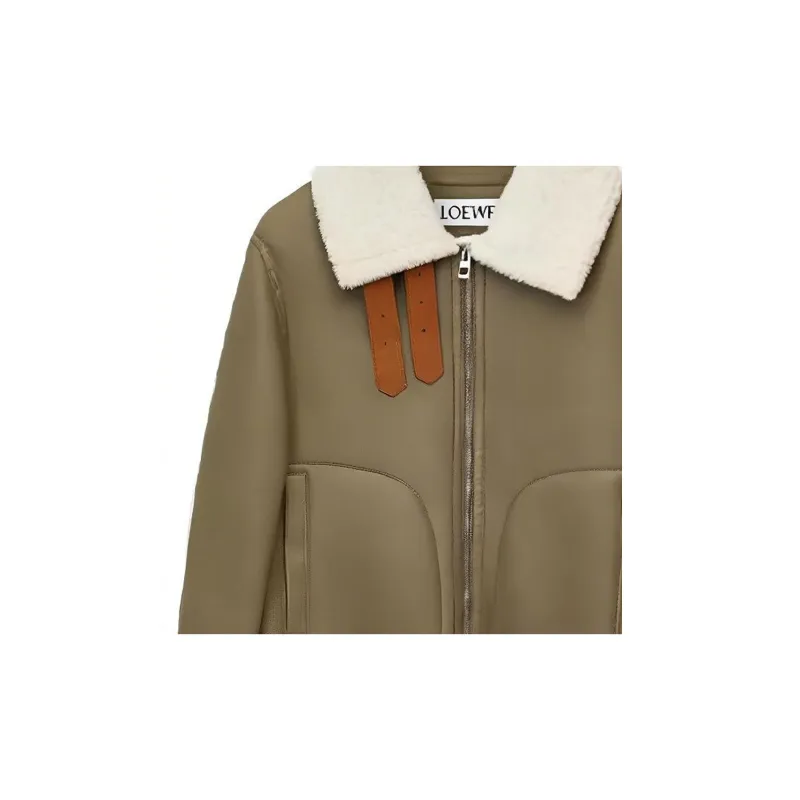 LOEWE Aviator Shearling Jacket-4