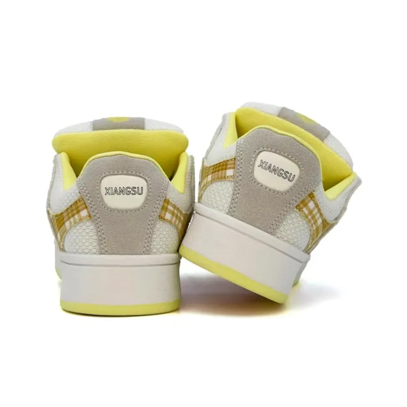 XIANGSU Niche Trendy Fashion Anti Slip Wear Resistant Low Top Skateboard Shoes Women's-9