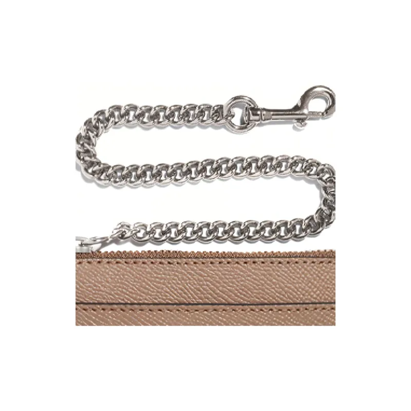 COACH Leather Card Holder Card Holder Mini Women's Nude Brown-2