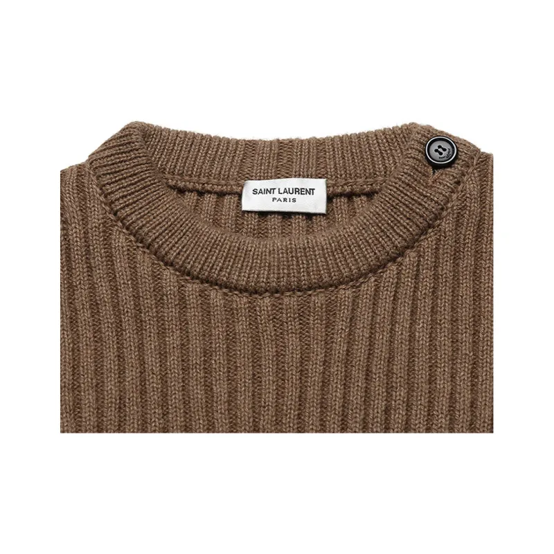SAINT LAURENT SS22 Sweater Women's Brown-2